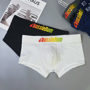 Мъжки боксерки Секси бельо Aussiebum Мъжки боксерки Мъжки гащи Calzoncillos Slip Men U Convex Pouch Мъжки гащи M-XXL