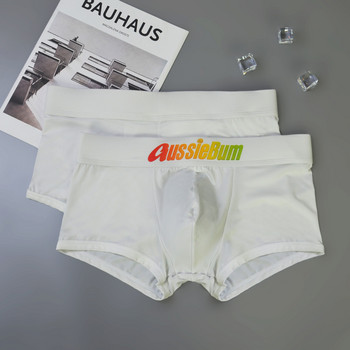 Мъжки боксерки Секси бельо Aussiebum Мъжки боксерки Мъжки гащи Calzoncillos Slip Men U Convex Pouch Мъжки гащи M-XXL