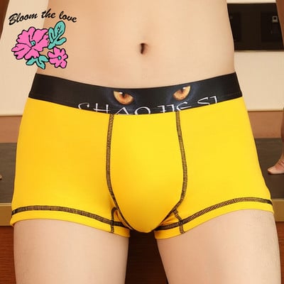 [Bloom the love] Pilnīgi jauna apakšveļa Vīriešu Boxer Para Hombre Ropa Interjers Cuecas Masculina Eye Vīriešu Bokseri Bokseri Šorti Izmērs L-3XL