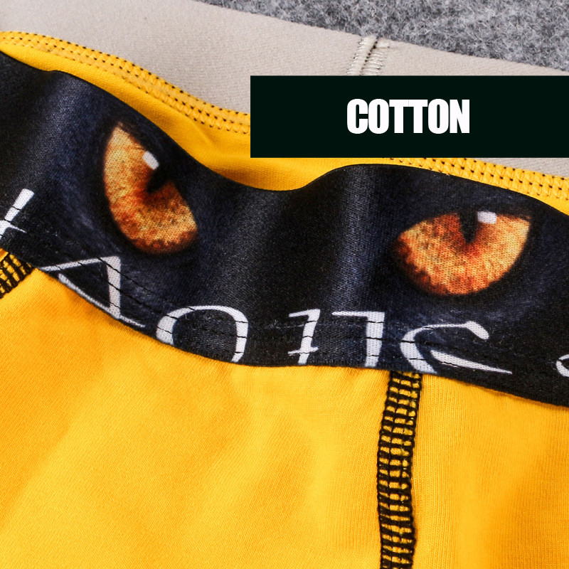 [Bloom the love] Lenjerie de corp nou-nouț pentru bărbați Boxer Para Hombre Ropa Interior Cuecas Masculina Eye Boxeri pentru bărbați Boxershorts Mărimea L-3XL