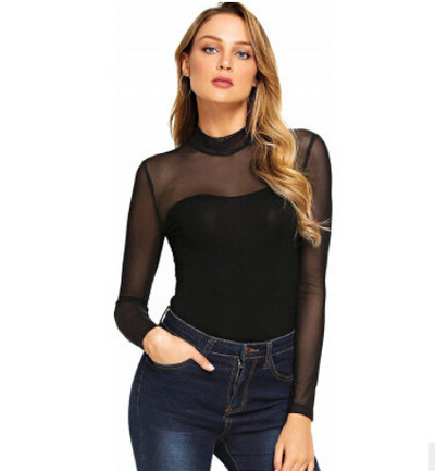 Kuum naiste võrkkostüüm trikoopüksid T-särk Romper Jumpsuit