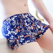 Lenjerie de corp pentru bărbați Chiloți cu imprimeu Boxer Lenjerie de corp pentru bărbați Chiloți de dormit din bumbac Chiloți de casă ropa interior hombre Cueca A50