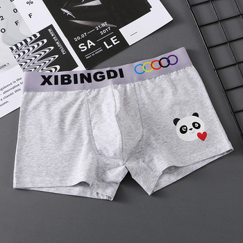 [Bloom the love] Чисто ново бельо Cotton Panda Mens Boxer Homme Mens Boxers Panties Man Cuecas Masculina Comfortable SizeM-XXL