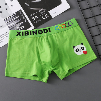 [Bloom the love] Чисто ново бельо Cotton Panda Mens Boxer Homme Mens Boxers Panties Man Cuecas Masculina Comfortable SizeM-XXL