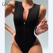 Weekeep soonikkoes kootud naiste tõmblukuga body, tavaline vabaaja varrukateta Bodyconi kombinesoon Tänavarõivad ühes tükis 2021. aasta suvepüksid