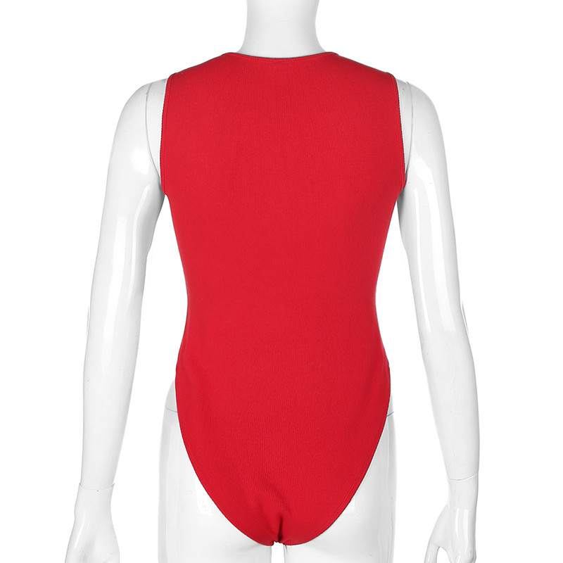 Weekeep soonikkoes kootud naiste tõmblukuga body, tavaline vabaaja varrukateta Bodyconi kombinesoon Tänavarõivad ühes tükis 2021. aasta suvepüksid