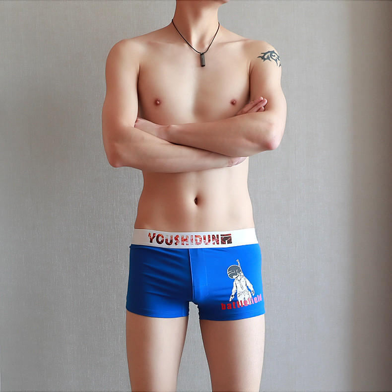 [Bloom the love] Tema joc Boxeri noi pentru lenjerie intimă pentru bărbați Cuecas Masculina Calzoncillo Boxeri pentru bărbați Boxeri pentru bărbați Mărimea M-3XL 0926