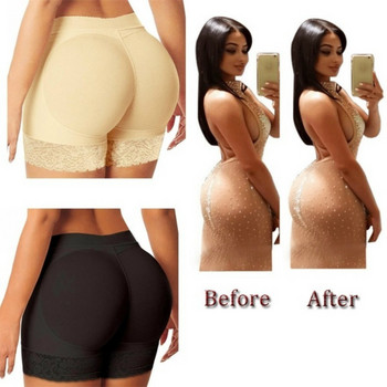 Оформящо облекло Miracle Body Shaper и Buttock Lifter Enhancer Фалшиви бикини с подплата за задника Hip Lift Sculpt And Boost Lace Up