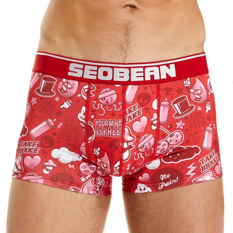 SEOBEAN Print Bokserice Muško donje rublje Gaćice Seksi muške gaćice Svilenkasto glatke muške boksačice Bokserice za muškarce 2022 Novo