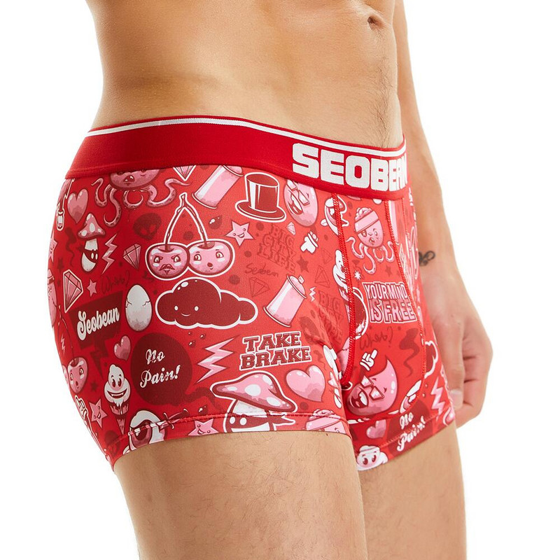 SEOBEAN Print Bokserice Muško donje rublje Gaćice Seksi muške gaćice Svilenkasto glatke muške boksačice Bokserice za muškarce 2022 Novo