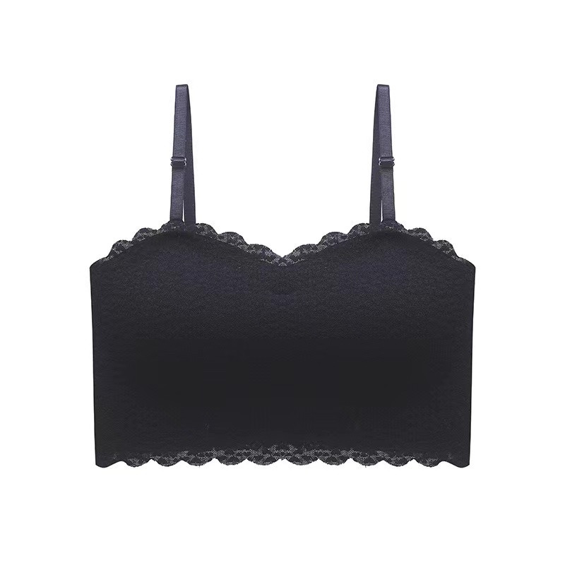 Noua dantelă fără bretele, fără urme, lenjerie de corp pentru femei, anti-alunecare, invizibil, frumusețe, spate, anti-alunecare, vestă fără bretele.