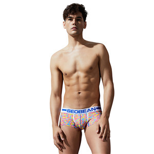 SEOBEAN lenjerie pentru bărbați chiloți din bumbac bărbați pur bărbați lenjerie de corp pictat boxer