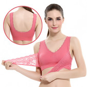 Fan Sweet S-4XL Jednobojna križna kopča Bežični Push Up Bralette Bešavni ženski donji veš Seksi čipkasti grudnjak za spavanje Donje rublje