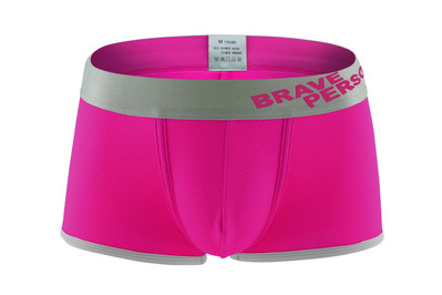 2019. aasta bränd BRAVE PERSON soliidne aluspesu meestele Seksikad bokserid Kvaliteetne Jacquard nailonist aluspesu Meeste moodsad bokserid meestele