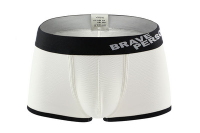 2019. aasta bränd BRAVE PERSON soliidne aluspesu meestele Seksikad bokserid Kvaliteetne Jacquard nailonist aluspesu Meeste moodsad bokserid meestele