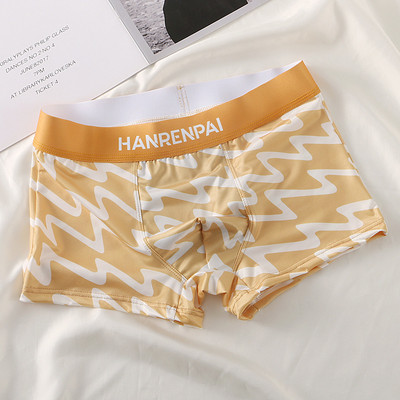 [Bloom the love] Επωνυμία Cool Thin Print Εσώρουχα Ανδρικά Boxer Homme Ανδρικά μποξερικά εσώρουχα Man Cuecas Masculina Άνετο μέγεθος M-3XL