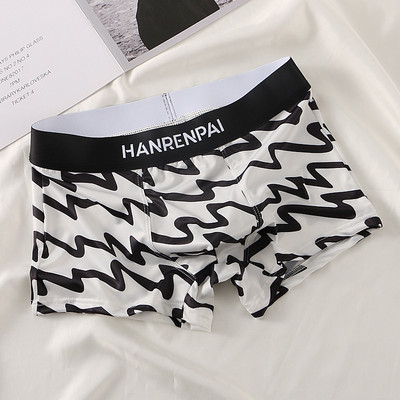 [Bloom the love] Επωνυμία Cool Thin Print Εσώρουχα Ανδρικά Boxer Homme Ανδρικά μποξερικά εσώρουχα Man Cuecas Masculina Άνετο μέγεθος M-3XL