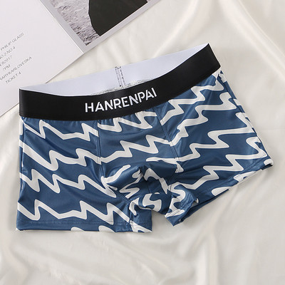 [Bloom the love] Επωνυμία Cool Thin Print Εσώρουχα Ανδρικά Boxer Homme Ανδρικά μποξερικά εσώρουχα Man Cuecas Masculina Άνετο μέγεθος M-3XL