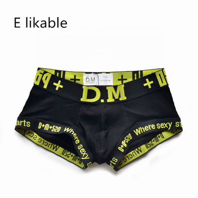 E likable2020 mood uus isikupära kirjad meeste pesu madala vöökohaga seksikad mugavad puuvillased hingavad bokserid