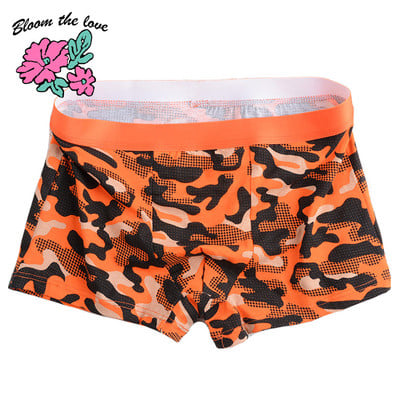 [Bloom the love] Jauna karstas kokvilnas kamuflāžas apakšveļa vīriešiem Boxer Homme Vīriešu bokseri Biksītes Vīrietis Cuecas Masculina Calzoncillos L-3XL