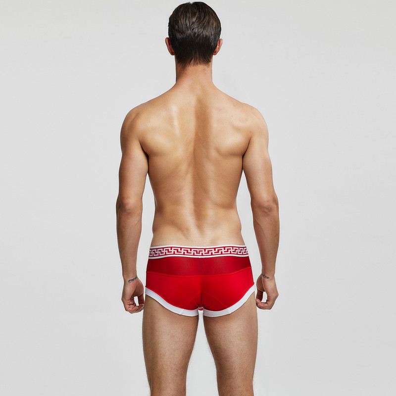 HI-Q Boxeri pentru bărbați, din bumbac, cu cusături din plasă