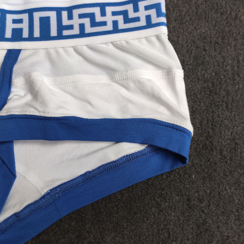 HI-Q Boxeri pentru bărbați, din bumbac, cu cusături din plasă