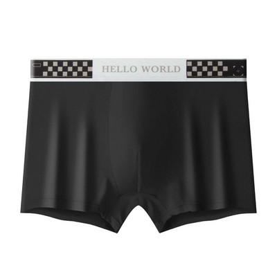 [Bloom the love] Nou HELLO WORLD Lenjerie de corp din bumbac Bărbați Boxer Homme Boxeri pentru bărbați Chiloți Bărbați Cuecas Masculina Calzoncillos L-3XL