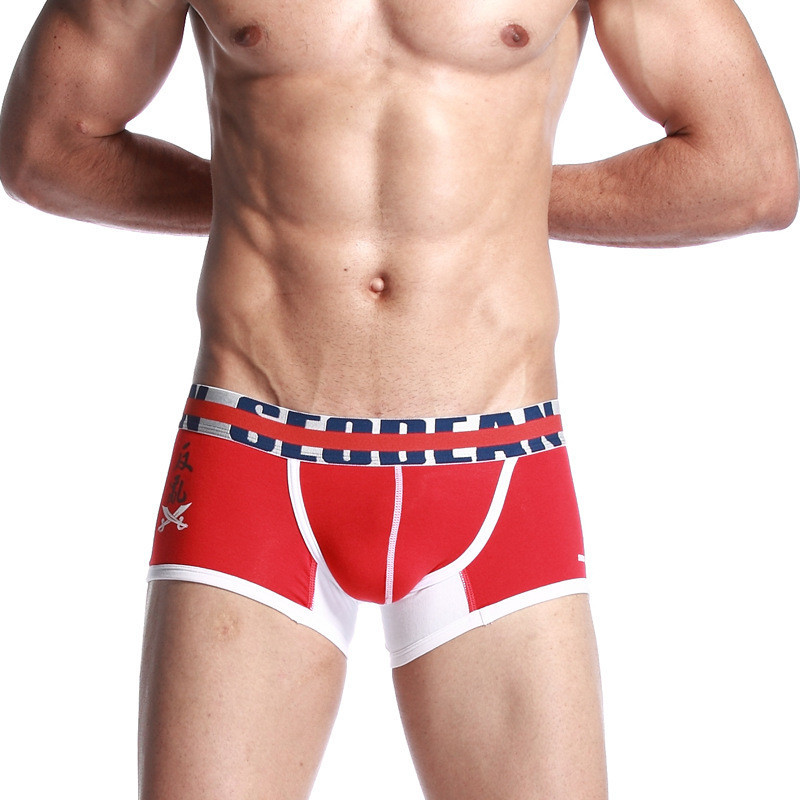 SEOBEAN Νέα Ανδρικά Βαμβακερά Εσώρουχα Χαμηλής Μέσης Σέξι Εσώρουχα Μόδα Άνετα Μπόξερ