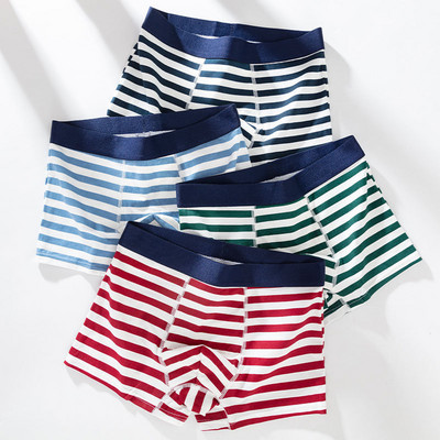 4 τμχ/ παρτίδα Ανδρικά εσώρουχα Σέξι καυτά ανδρικά βαμβακερά εσώρουχα με στάμπες καρδιές Σύζυγος Σορτς Μπόξερ Ανδρικά σώβρακα Αναπνέοντα μπαούλα