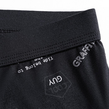 [Bloom the love] Бельо Alphabet Graffiti Men Boxer Homme Mens Boxers Panties Man Cuecas Masculina Calzoncillos Hombre L-3XL