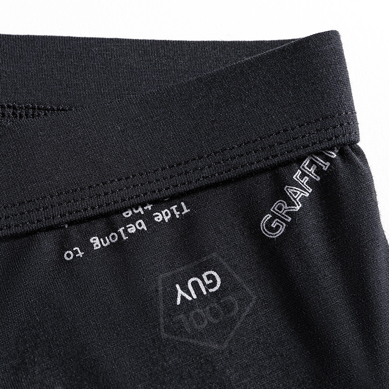 [Bloom the love] Alphabet Graffiti Lenjerie de corp Bărbați Boxer Homme Boxeri pentru bărbați Chiloți Bărbați Cuecas Masculina Calzoncillos Hombre L-3XL