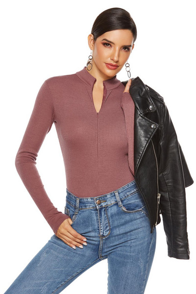 S-5XL suures suuruses bodi Naiste moelised vabaaja kombinesoonid 2020. aasta uued pikkade varrukatega ühevärvilised seksikad tänavarõivad, sügistalvised kombinesoonid