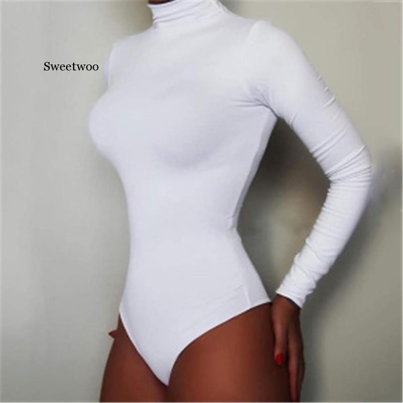 Salopete de corp de toamnă la modă nouă, salopetă pentru femei, 2020, sexy, pentru damă, cu gât rotic, cu mânecă lungă, body body, body scurt subțire