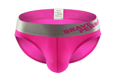 2019 brand BRAVE PERSON Muško donje rublje Najlonske bešavne muške gaćice Jednobojne tanke niskog struka Seksi muške gaćice donjeg rublja