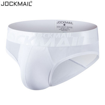 JOCKMAIL Секси бельо Мъжки слипове Памучни дишащи бикини  гащи Мъжки Sexi Transparent Homme Jock Straps Slip White Black