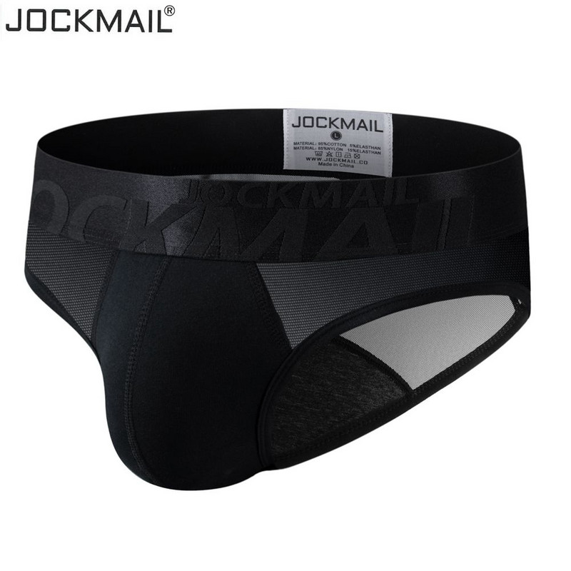 JOCKMAIL Σέξι εσώρουχα ανδρικά σλιπ Βαμβακερά αναπνεύσιμα μπικίνι  ανδρικά εσώρουχα σέξι διάφανα Homme Jock λουράκια Slip Λευκό Μαύρο