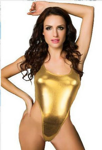 Body de baie cu elasticitate înaltă pentru femei, sexy, sexy, din piele, costum de baie fetiș, costum de baie erotic japonez strălucitor din piele lacuită