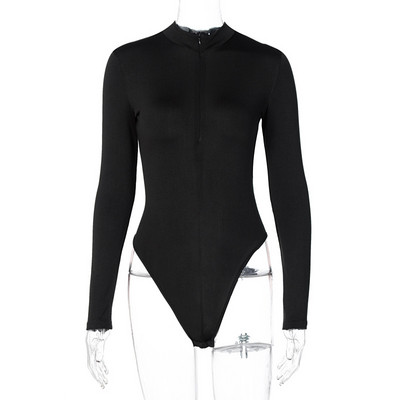 Body sexy de primăvară 2020 pentru femei, iarnă, lejer, bodycon, tricotat, cu gât rotic, body pentru femei, femei