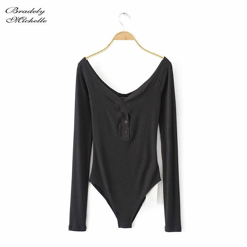 BRADELY MICHELLE ležerni uski pleteni bodi dugih rukava s otvorenim ramenima ženski klub Streetwear kombinezoni za žene gornji dijelovi