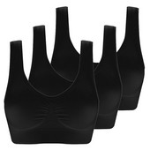 Σουτιέν 3 Pack Plus Size Smoothing Brassiere Αθλητικό τρέξιμο Γυναικείο σουτιέν γυμναστικής Γιόγκα Crop Tank Top Push up Brassiere