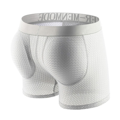 CLEVER-MENMODE Seksualūs vyriški apatiniai paminkštinti tinkliniai apatiniai sėdmenys, pakeliantys sėdmenis Padidinti užpakalį Push Up Pad apatinės kelnės varpos maišelis kelnaitės