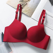 Sutiene fără fir confortabil pentru femei Lenjerie de corp, fără sudură, roz solid, negru, top, lenjerie sexy, bralette push-up pentru femei.