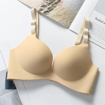 Sutiene fără fir confortabil pentru femei Lenjerie de corp, fără sudură, roz solid, negru, top, lenjerie sexy, bralette push-up pentru femei.