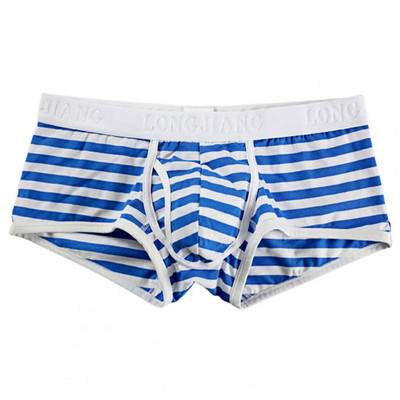 Muško donje rublje Boksačice Longjiang Muško donje rublje Vruće donje rublje Muške bokserice StripeSide Otvor Seksi bokserice srednjeg rasta
