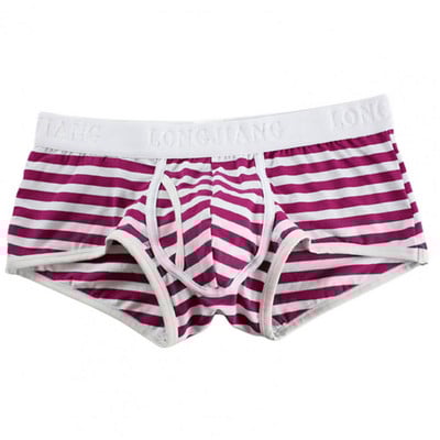 Muško donje rublje Boksačice Longjiang Muško donje rublje Vruće donje rublje Muške bokserice StripeSide Otvor Seksi bokserice srednjeg rasta