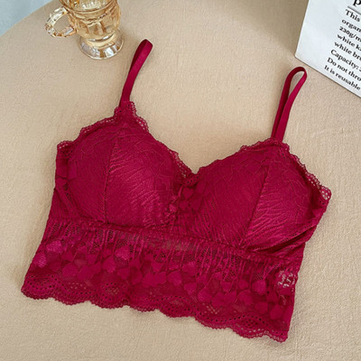 Ανοιχτό σουτιέν Δαντέλα Bralette U Type Wirefree Boneless Brassiere Floral Γυναικεία τοπ εξώπλατα εσώρουχα Σέξι σουτιέν Sujetadores