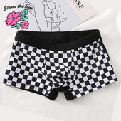 [Bloom the love] Novo pamučno karirano donje rublje Muške bokserice Homme Muške bokserice Gaćice Muške Cuecas Masculina Boxershorts Veličina M-3XL