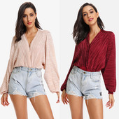 Sügiskevadine pikkade varrukatega top riided Suures suuruses Jumpsuits Kombinesoonid naistele Euroopa stiilis naiste bodi