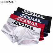 JOCKMAIL Νέα σέξι ανδρικά εσώρουχα Μπόξερ Ανδρικά σώβρακα αναπνεύσιμα διχτυωτά Ανδρικά σώβρακα U κυρτά Ανδρικά ανδρικά μπαούλα Boxer Καλοκαιρινά ανδρικά ρούχα