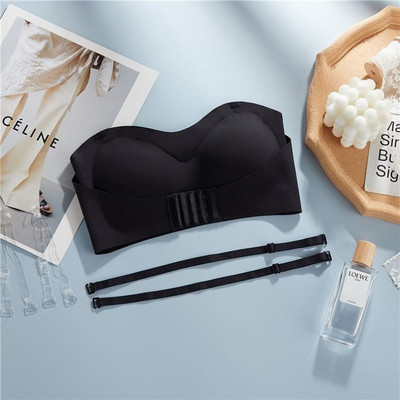 Olkaimeta rinnahoidja naistele nähtamatud toruga topid Õmblusteta hingav juhtmevaba rinnahoidja, ilma traadita Push Up rinnahoidja pesu Seksikas bralette